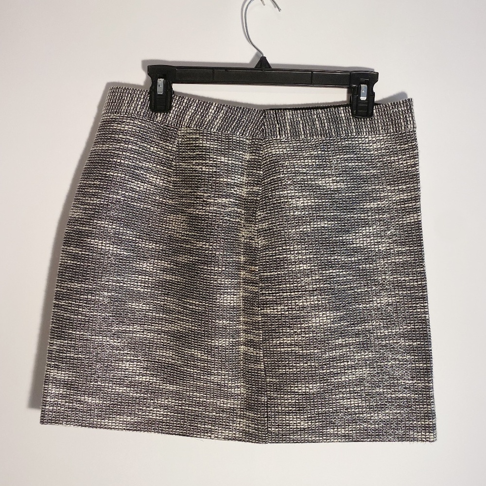 Woven Mini Skirt with Metallic Details | BR